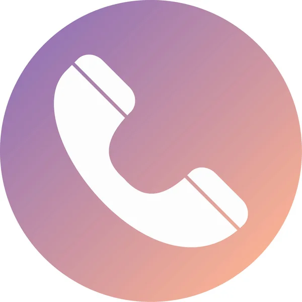 Telefon Web Symbol Einfache Illustration — Stockvektor