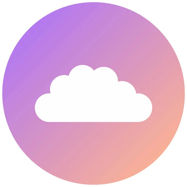 Nuage Icône Web Illustration Simple — Image vectorielle