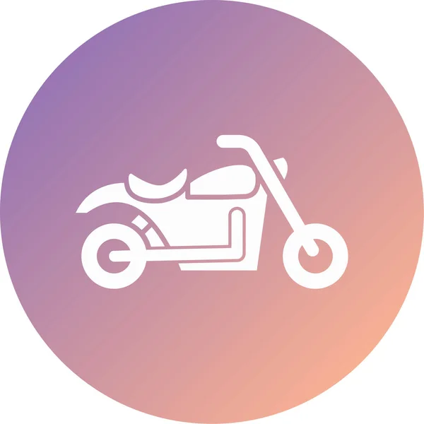 Moto Icône Web Illustration Simple — Image vectorielle