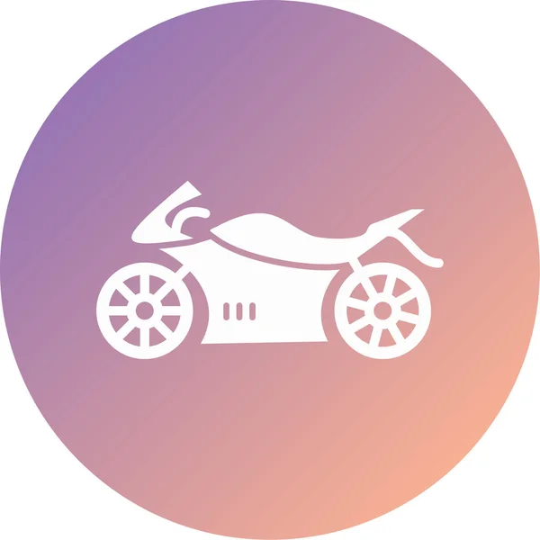 Motorcycle Vector Icon Modern Simple Illustration — Stok Vektör