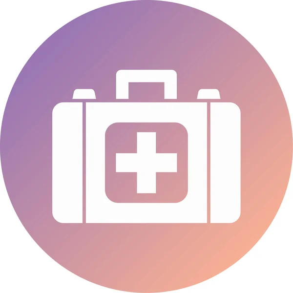 Hospital Bag Vector Icon Modern Simple Design — Stock Vector