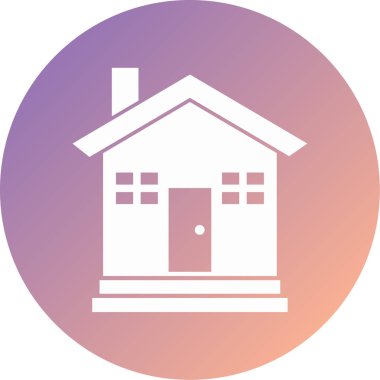 house modern simge vektör illüstrasyonu