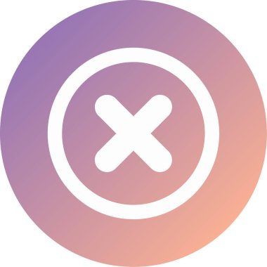 çapraz modern simge vektör illüstrasyonu