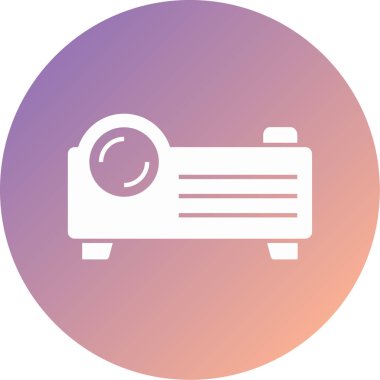 projektör modern simge vektör çizimi