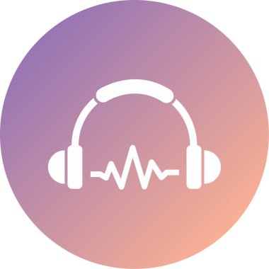 kulaklıklar modern simge vektör illüstrasyonu