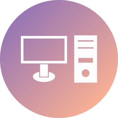 bilgisayar modern simge vektör illüstrasyonu