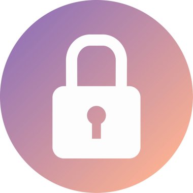 Modern simge vektör illüstrasyonunu kilitle