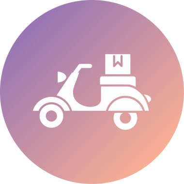 scooter modern simge vektör çizimi