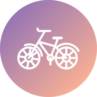 bisiklet modern simge vektör illüstrasyonu