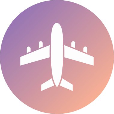 uçak modern simge vektör illüstrasyonu