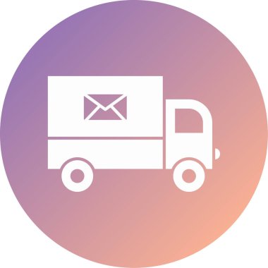 kamyon modern simge vektör illüstrasyonu