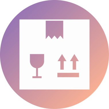 karton kutu modern simge vektör çizimi