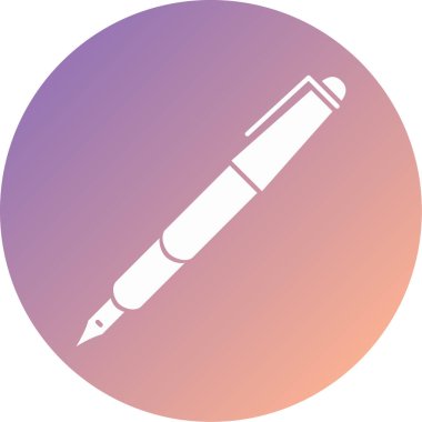 dolmakalem modern ikon vektör çizimi