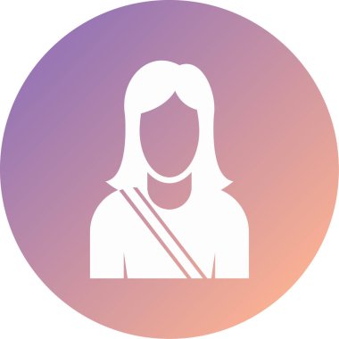 avatar modern simge vektör çizimi