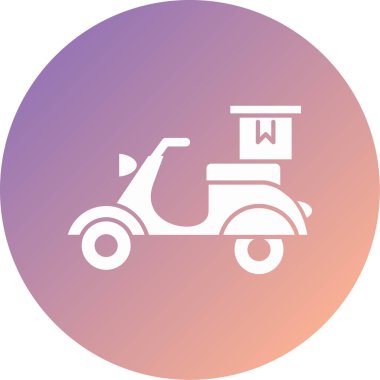 scooter modern simge vektör çizimi