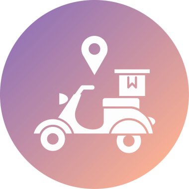 scooter modern simge vektör çizimi