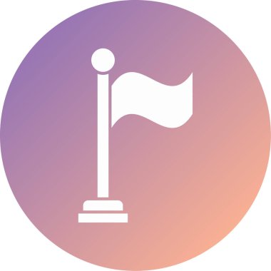 bayrak modern simge vektör illüstrasyonu