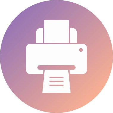 yazıcı modern simge vektör illüstrasyonu