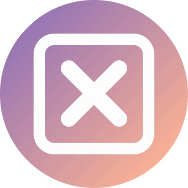 çapraz modern simge vektör illüstrasyonu