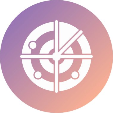 radar modern ikon vektör illüstrasyonu