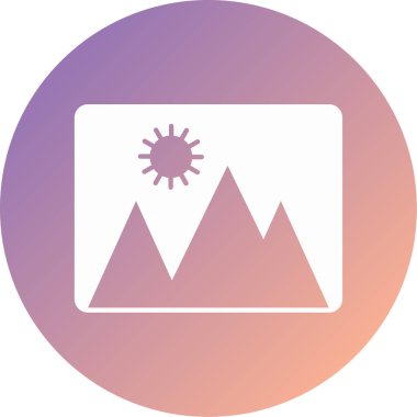 resim modern simge vektör illüstrasyonu