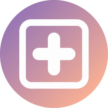 Artı modern simge vektör illüstrasyonu