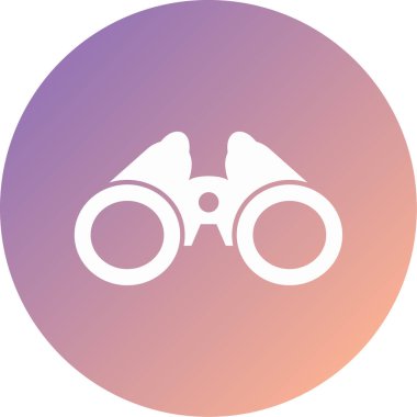 binoküler modern ikon vektör çizimi