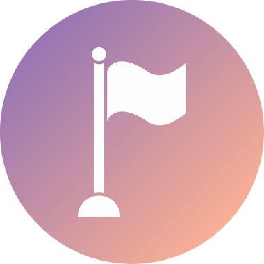 bayrak modern simge vektör illüstrasyonu