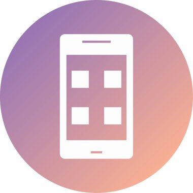 akıllı telefon modern simge vektör çizimi