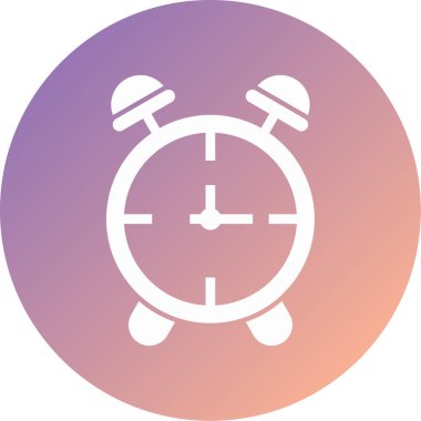 Alarm saati modern simge vektör çizimi