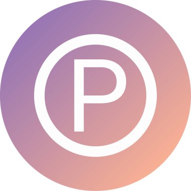 park modern simge vektör illüstrasyonu