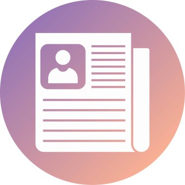 gazete modern simge vektör illüstrasyonu