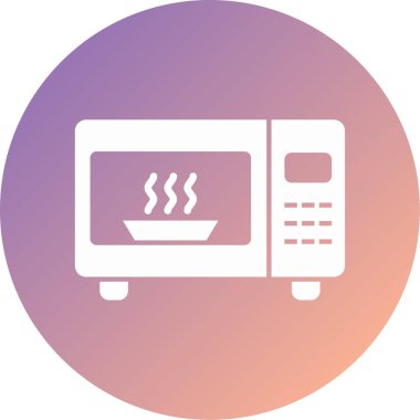 mikrodalga modern ikon vektör çizimi