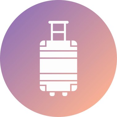 bavul modern simge vektör illüstrasyonu