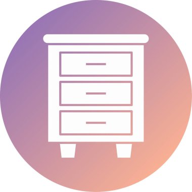 Dolap. Web simgesi basit illüstrasyon