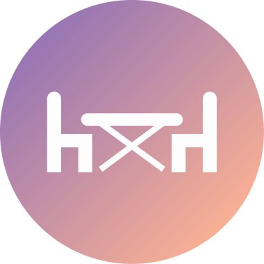 Masa. Web simgesi basit illüstrasyon