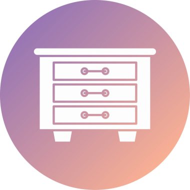 Çekmeceler. Web simgesi basit illüstrasyon