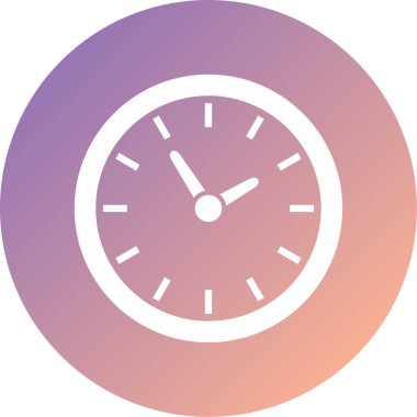 Saat. Web simgesi basit illüstrasyon