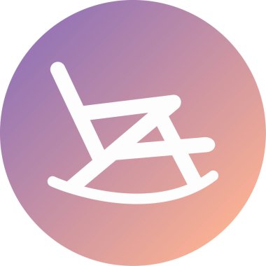 Bir sandalyenin vektör illüstrasyonu