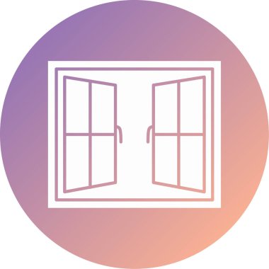 Pencere. Web simgesi basit illüstrasyon