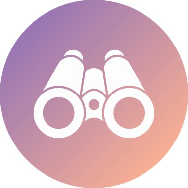 Dürbün. Web simgesi basit tasarım