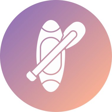 Benzersiz kano vektör simgesi