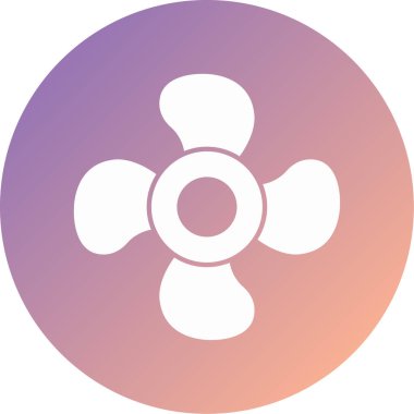 benzersiz fan vektörü basit simgesi