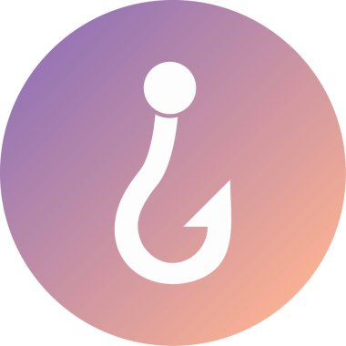 Kanca modern simgesinin vektör illüstrasyonu