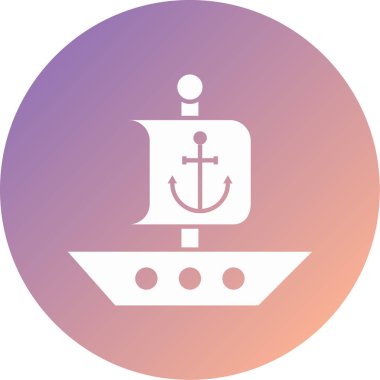 Çapa simgesi soyut bir grupta izole edildi