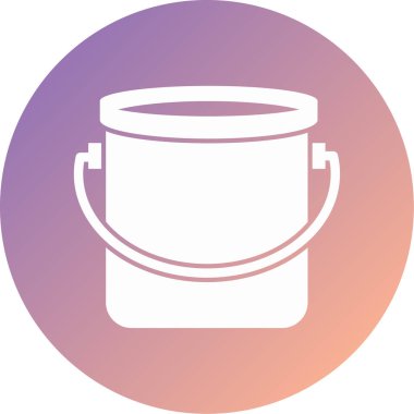 Eşsiz kova vektör simgesi