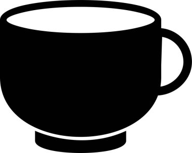 Kahve. Web simgesi basit illüstrasyon