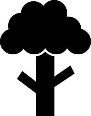 Ağaç. Web simgesi basit illüstrasyon