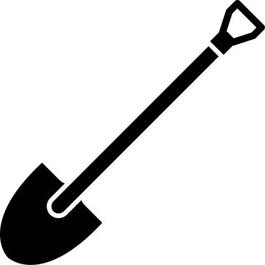 Kürek. Web simgesi basit illüstrasyon