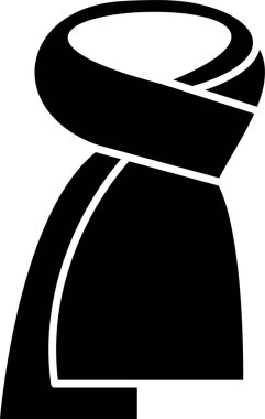 İllüstrasyon, simge, vektör, eşarp